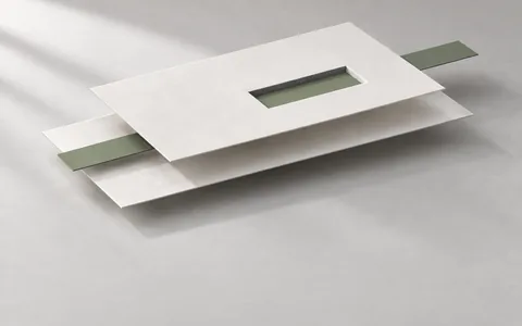 Two offset paper sheets with a green insertion, illustrating a precise code edit.